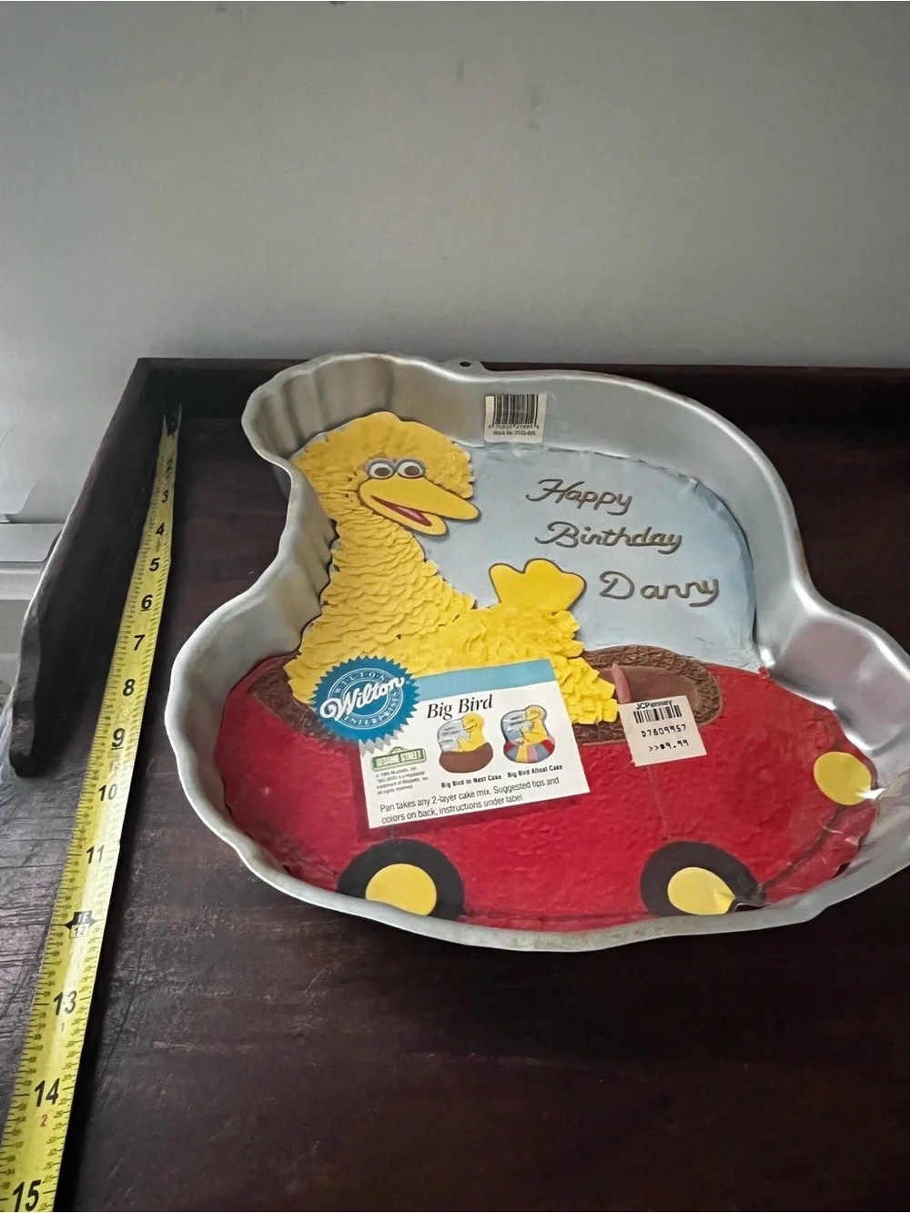 Vintage 1989 Wilton Big Bird Cake Pan - Yellow Big Bird Design Used